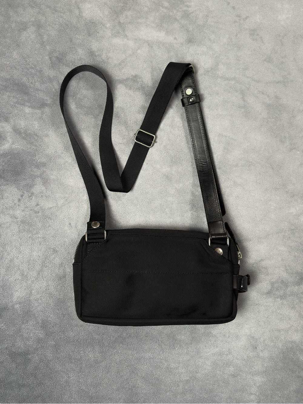 Yohji Yamamoto Y’saccs Vintage Black Leather Strap Archive Crossbody Shoulder Ba - Picture 5 of 12